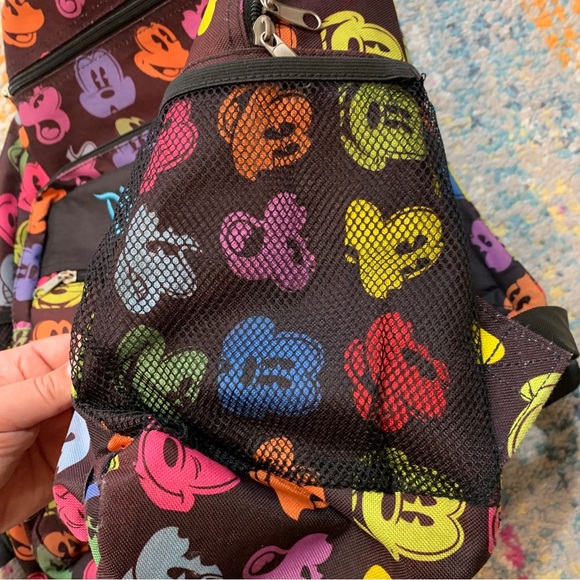 Disneyland Resort Park Exclusive Rainbow Silhouette Mickey Mouse Black Backpack - Picture 8 of 9
